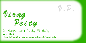 virag peity business card